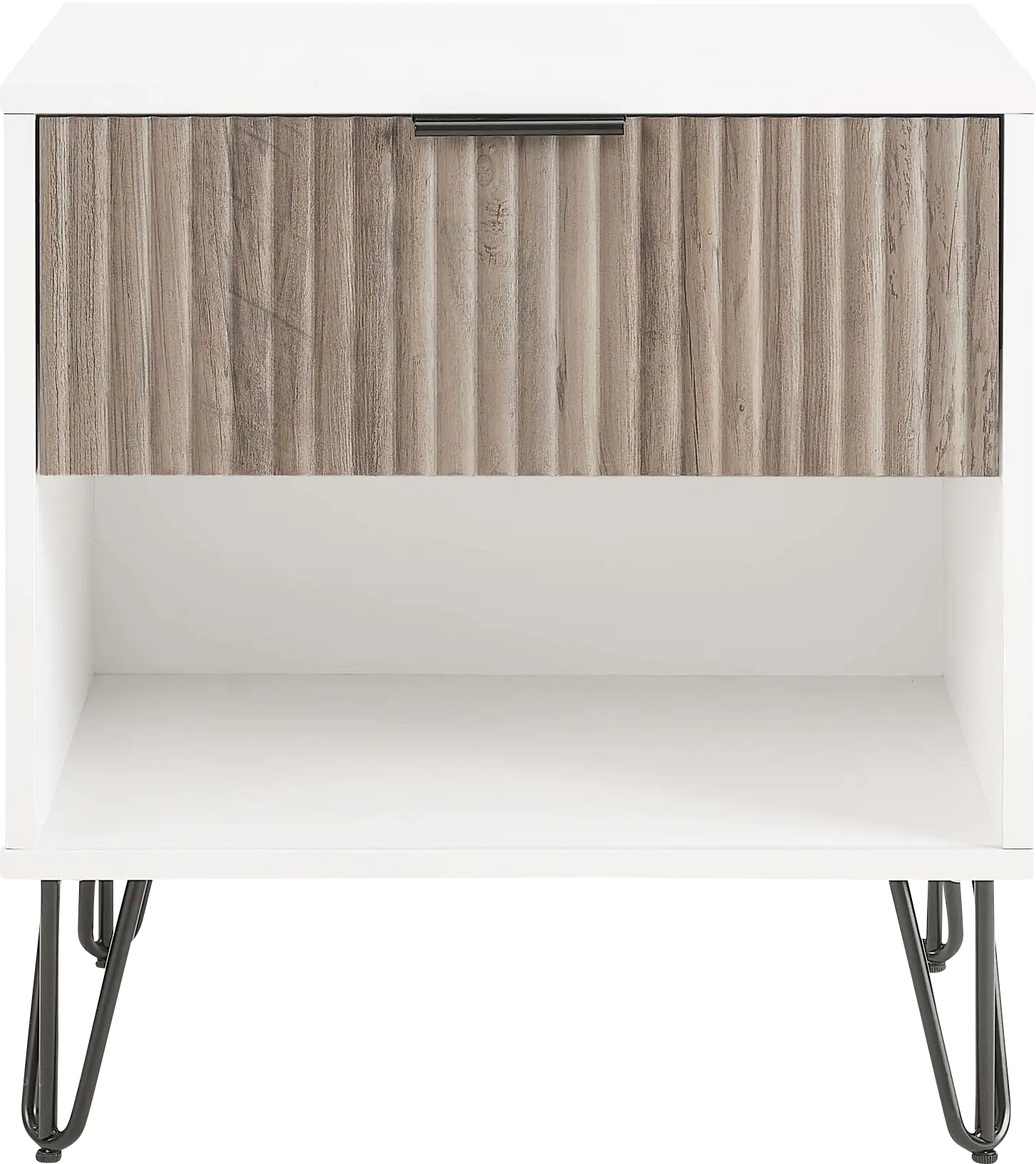 Kroc II White Nightstand