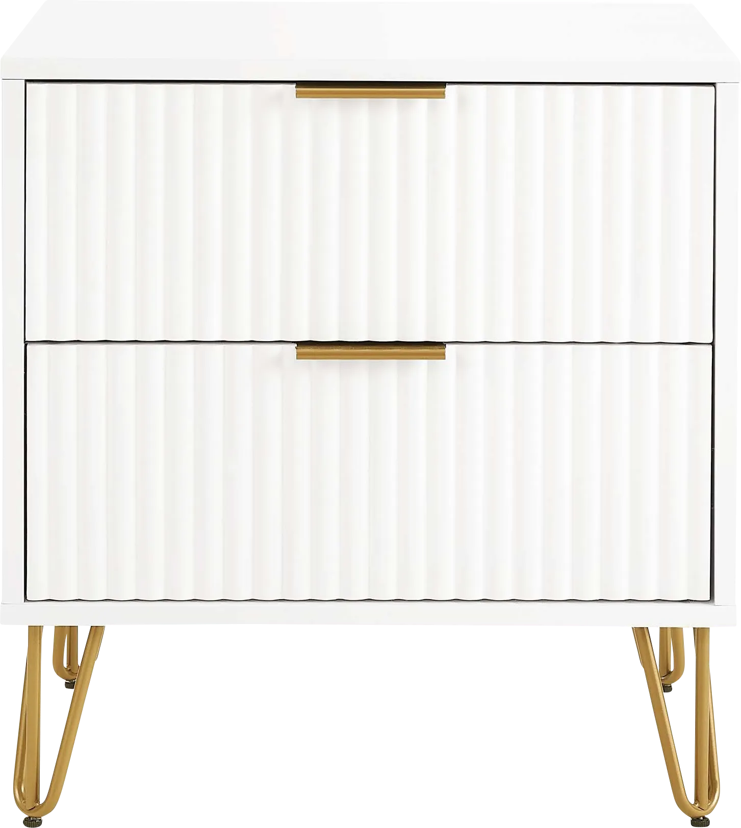 Kroc III White Nightstand - Image 1