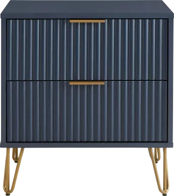 Kroc III Midnight Blue Nightstand