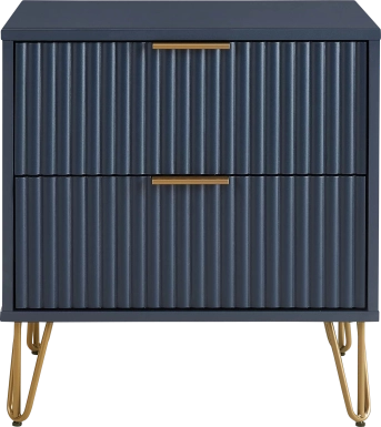 Kroc III Midnight Blue Nightstand