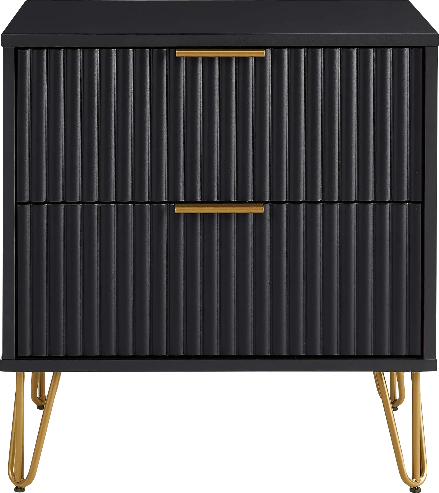 Kroc III Black Nightstand - Image 1