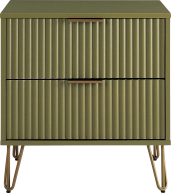 Kroc III Green Nightstand