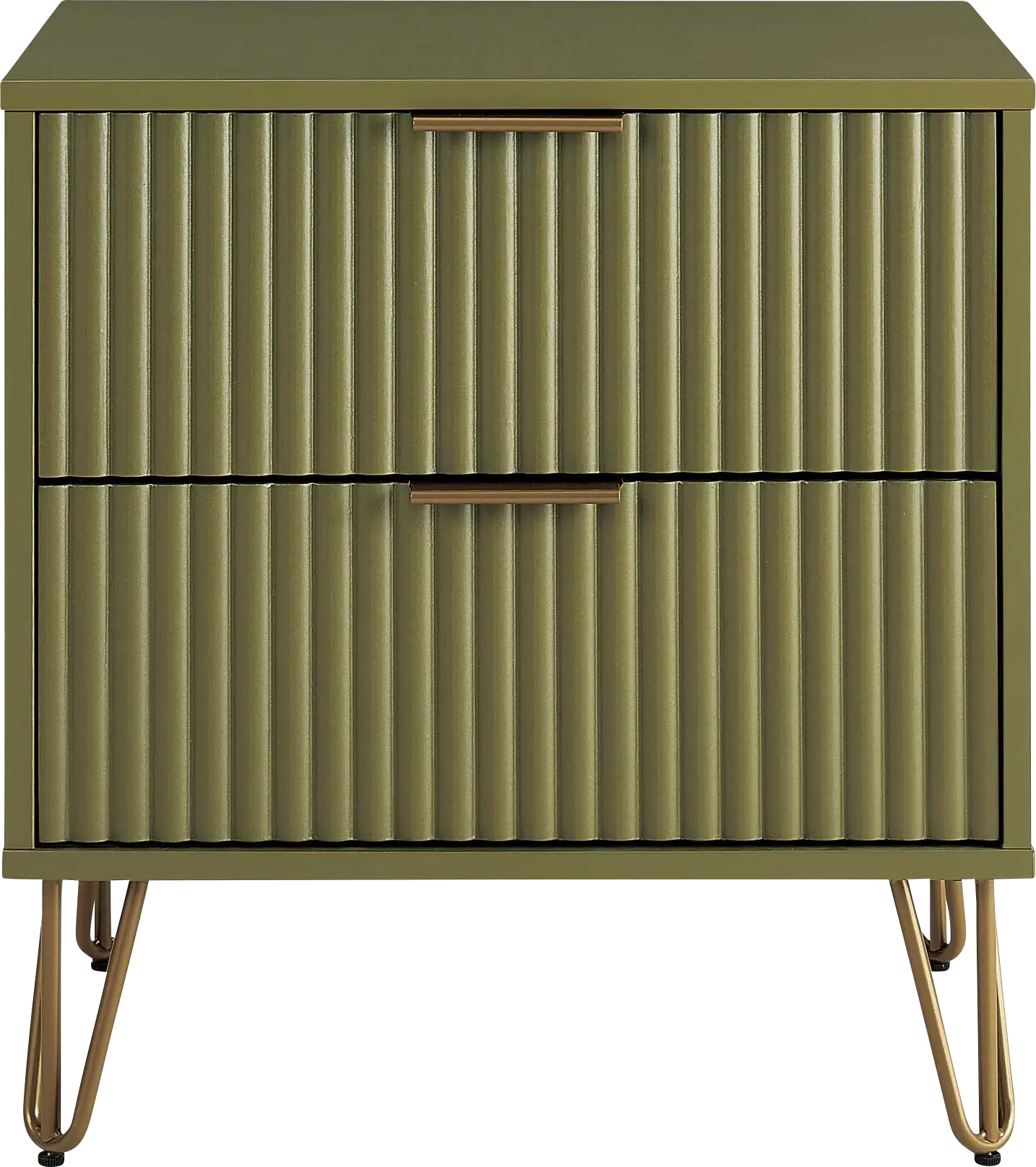 Kroc III Green Nightstand