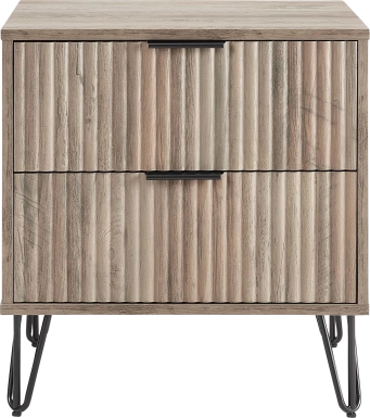 Kroc IV Gray Nightstand