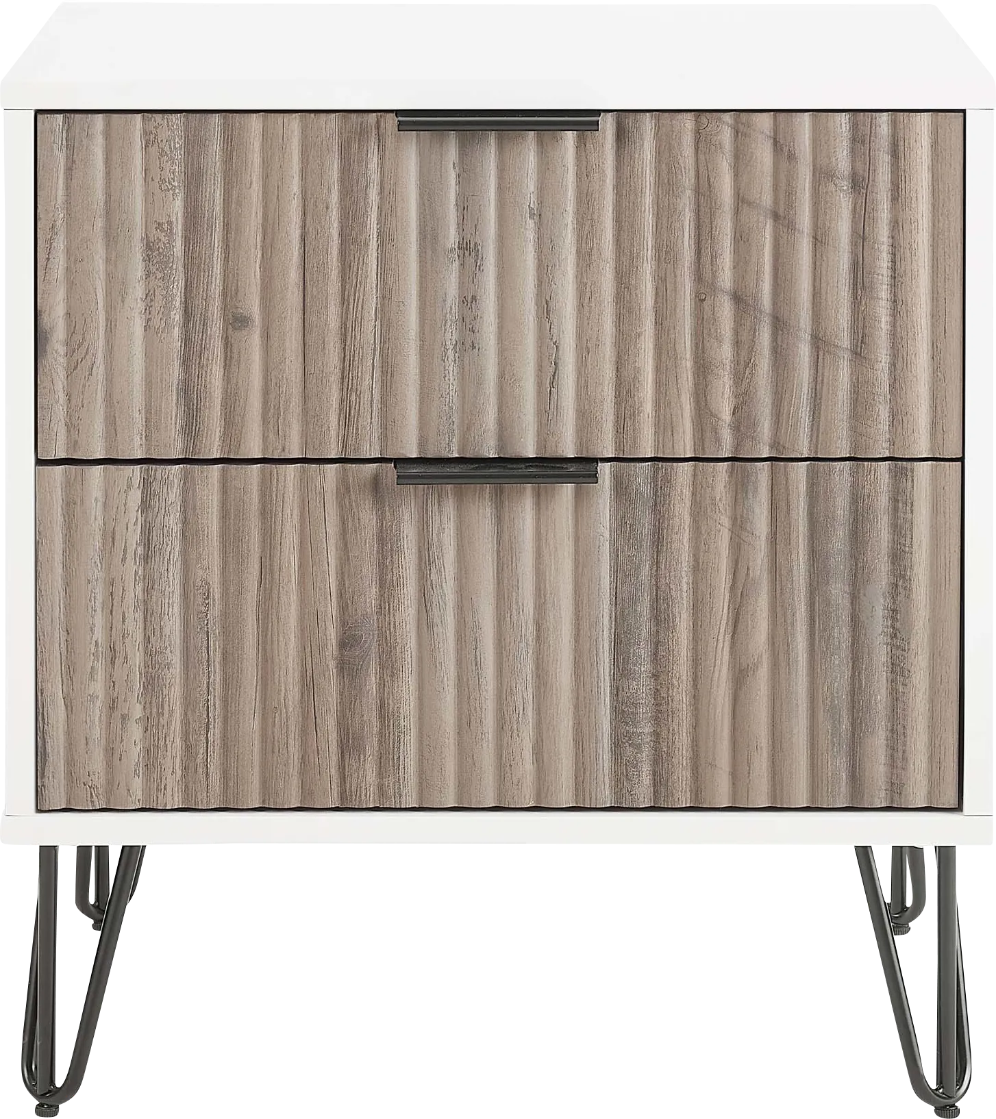 Kroc IV White Nightstand - Thumbnail - Image 1