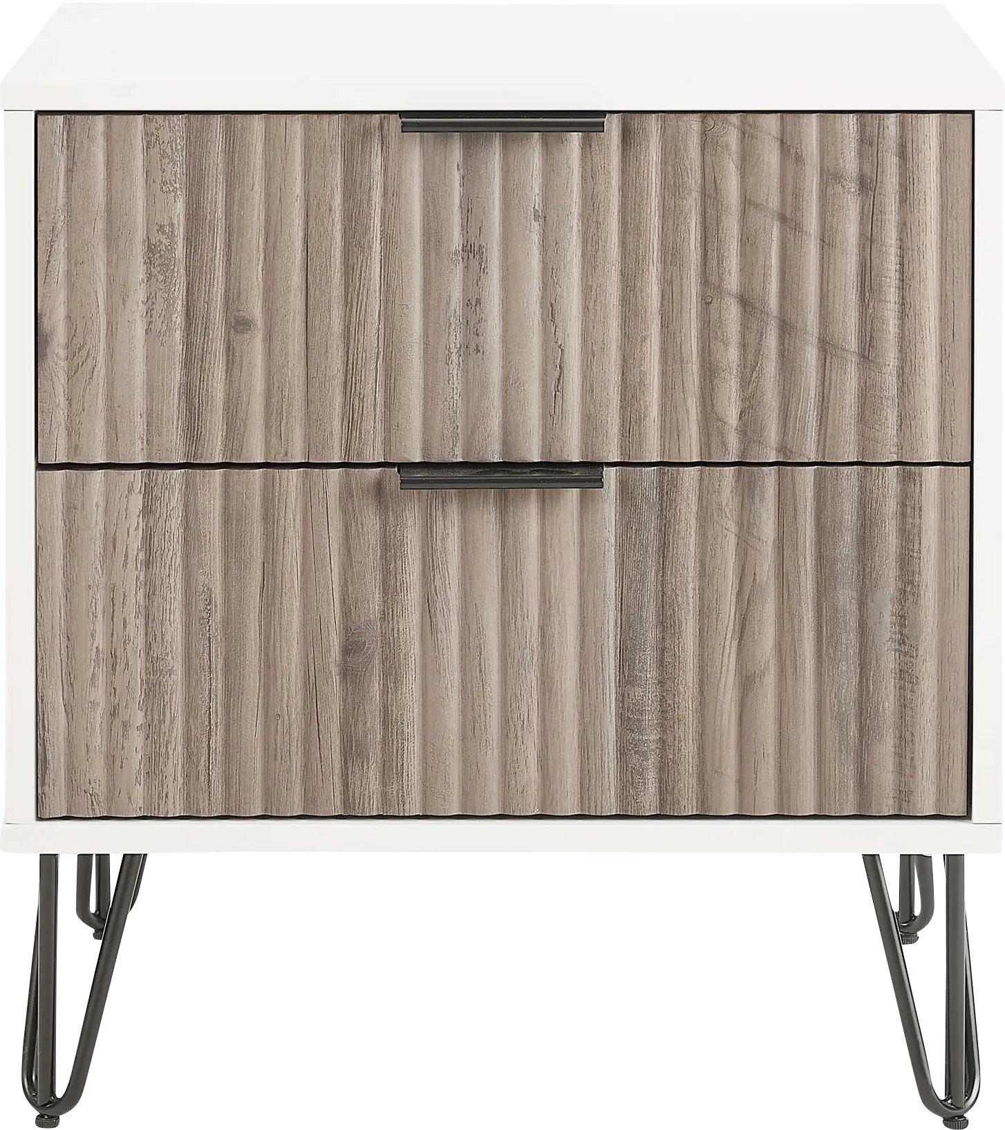 Kroc IV White Nightstand