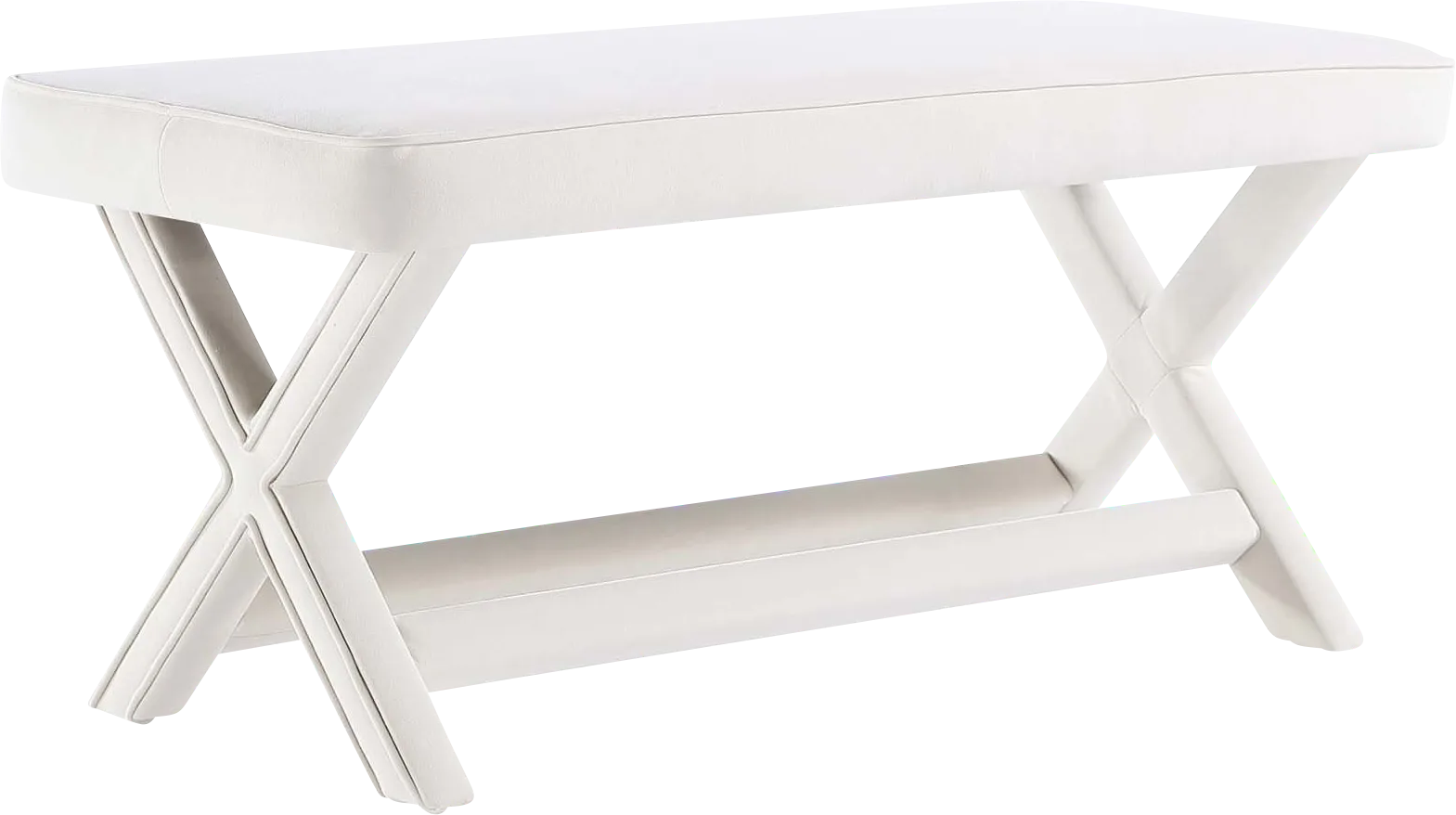 Brougham II Cream Bench - Image 1