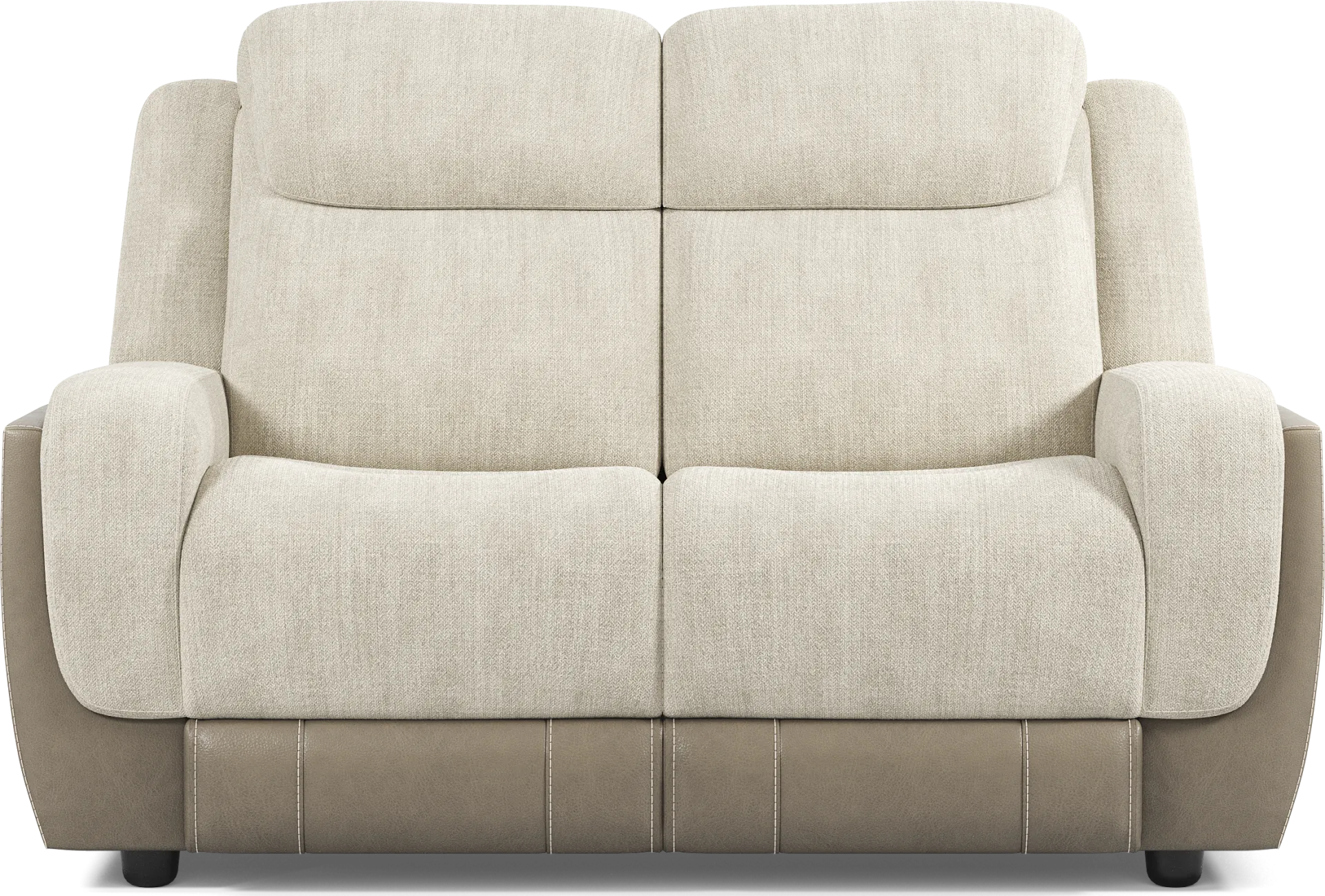 State Street Beige 7 Pc Living Room with Reclining Sofa - Image 6