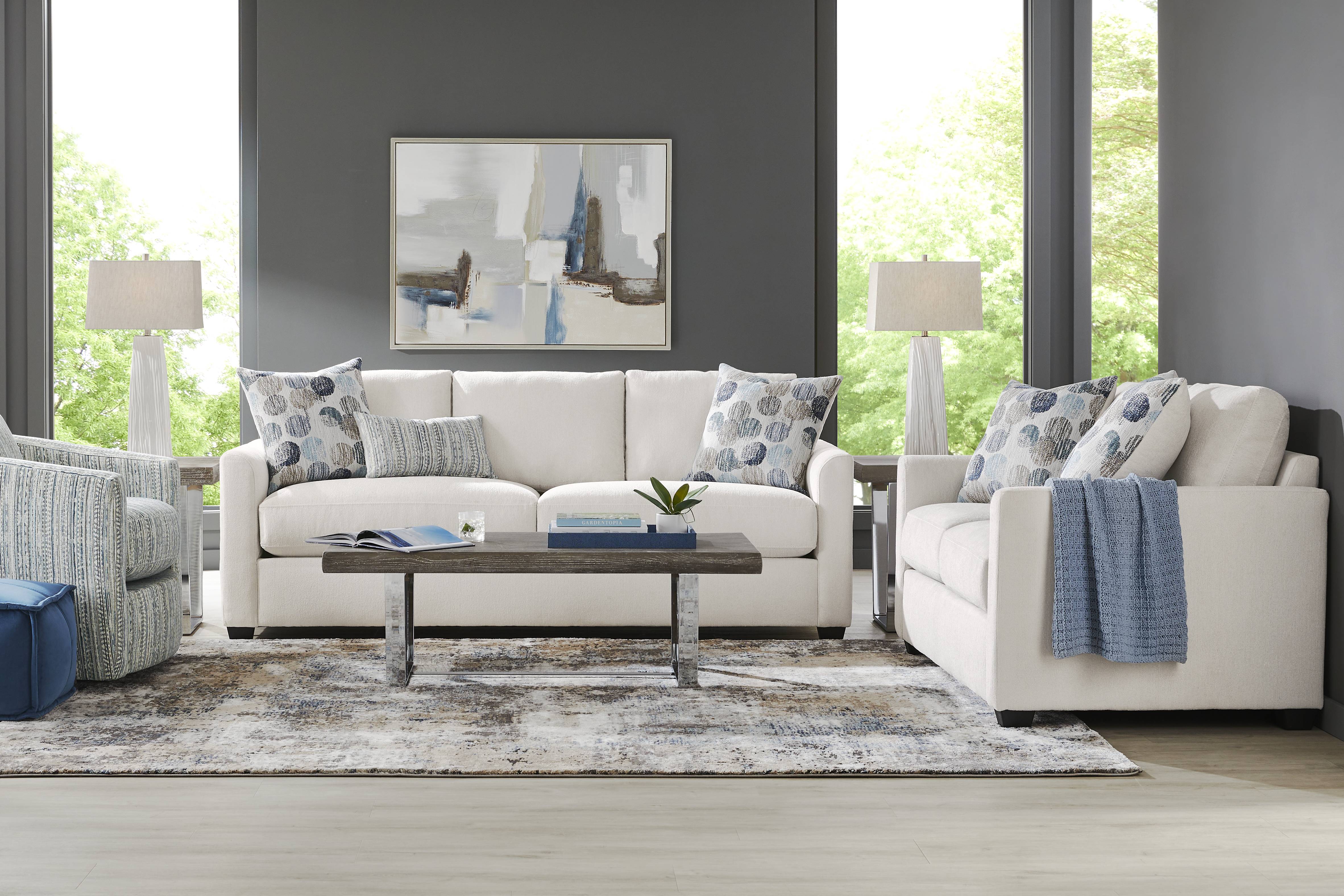 Caprice Ivory 8 Pc Living Room - Thumbnail - Image 1