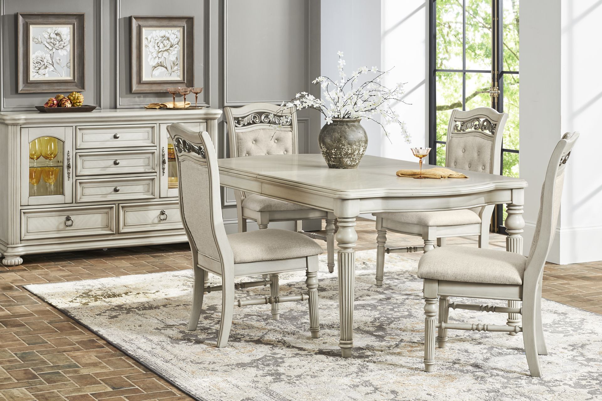 Gallagher Avenue White 5 Pc Dining Room - Image 1