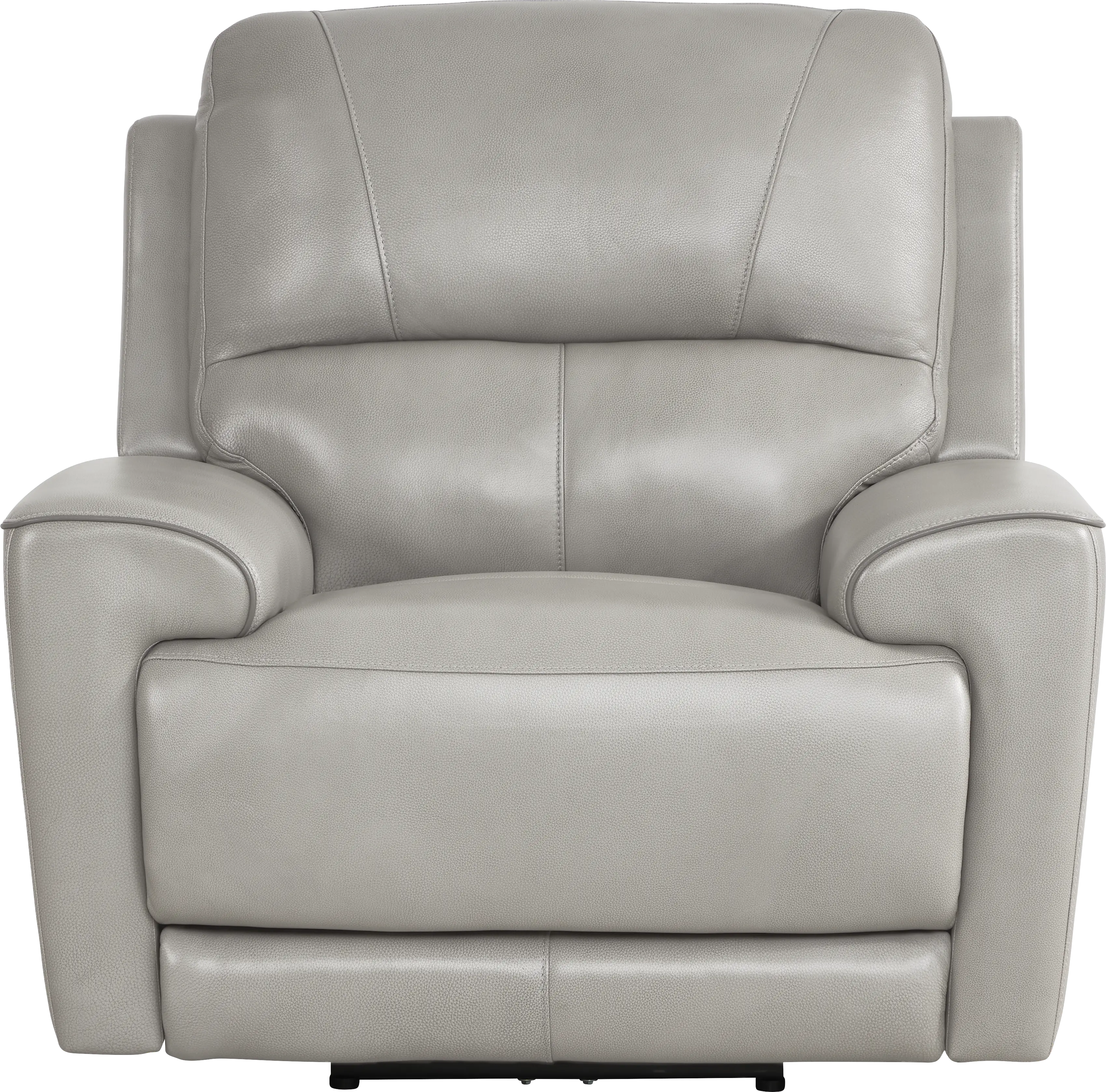Fremont Gray Leather 8 Pc Living Room with Dual Power Reclining Sofa - Thumbnail - Image 12