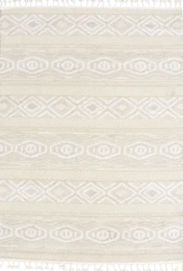 Jushou White/Tan 8'3 x 10' Rug