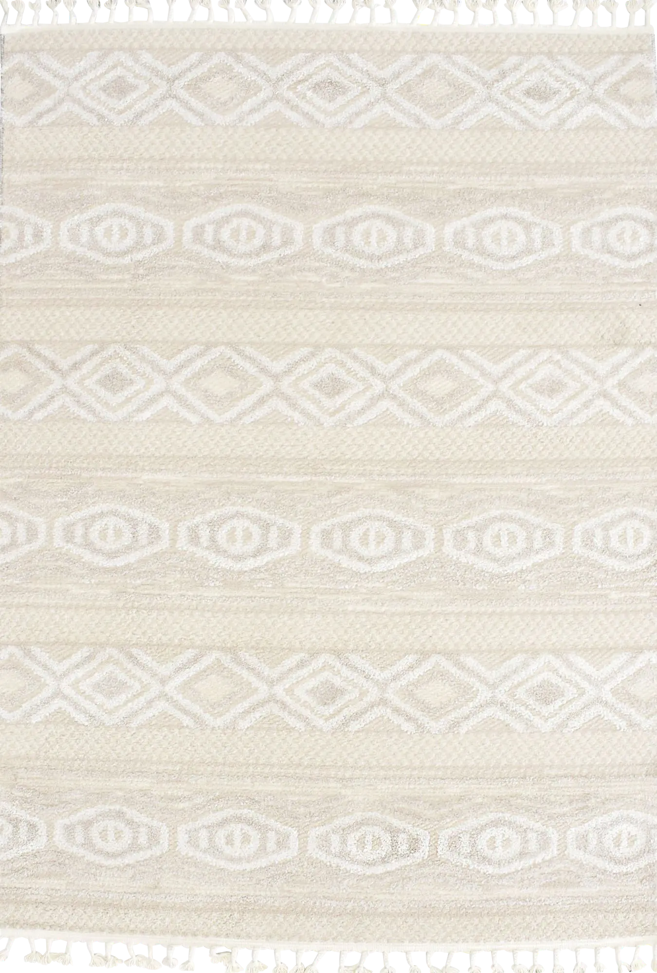 Jushou White/Tan 8'3 x 10' Rug