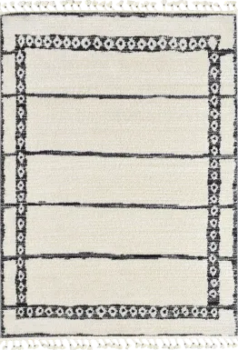 Lykol White/Black 8'3 x 10' Rug