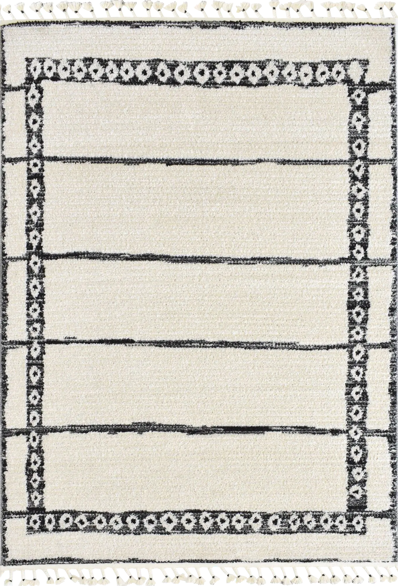 Lykol White/Black 8'3 x 10' Rug