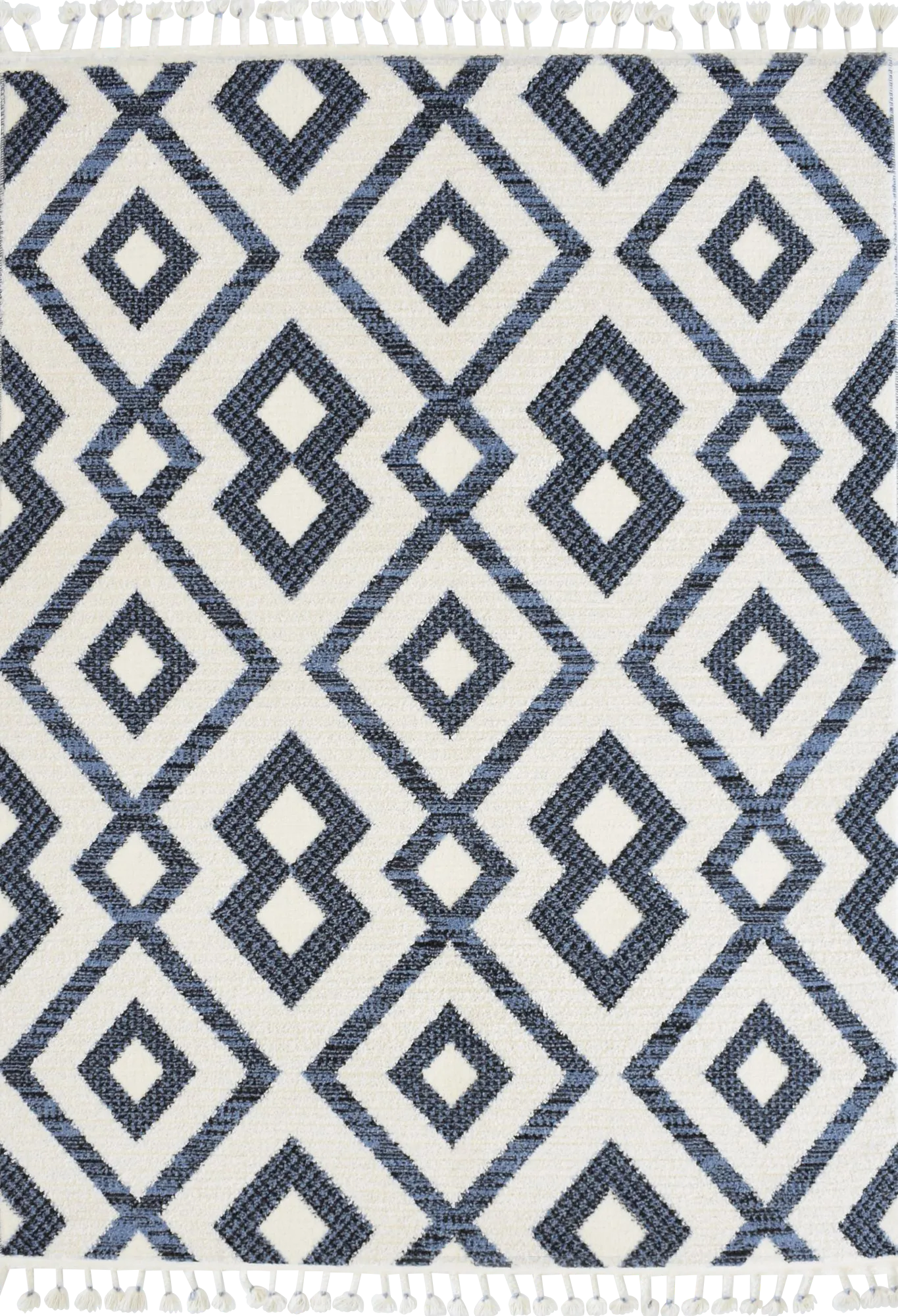 Laozui White/Black 8'3 x 10' Rug - Thumbnail - Image 1