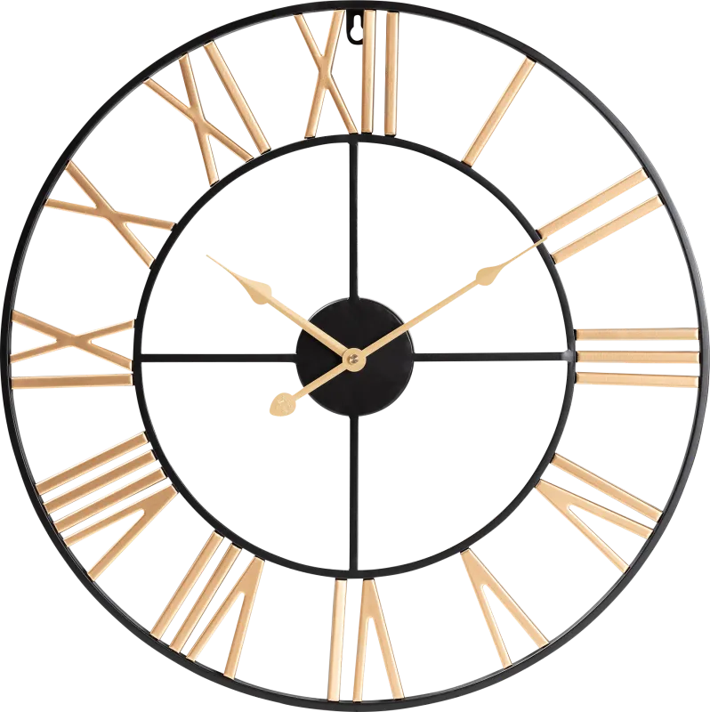 Bilher Black Wall Clock