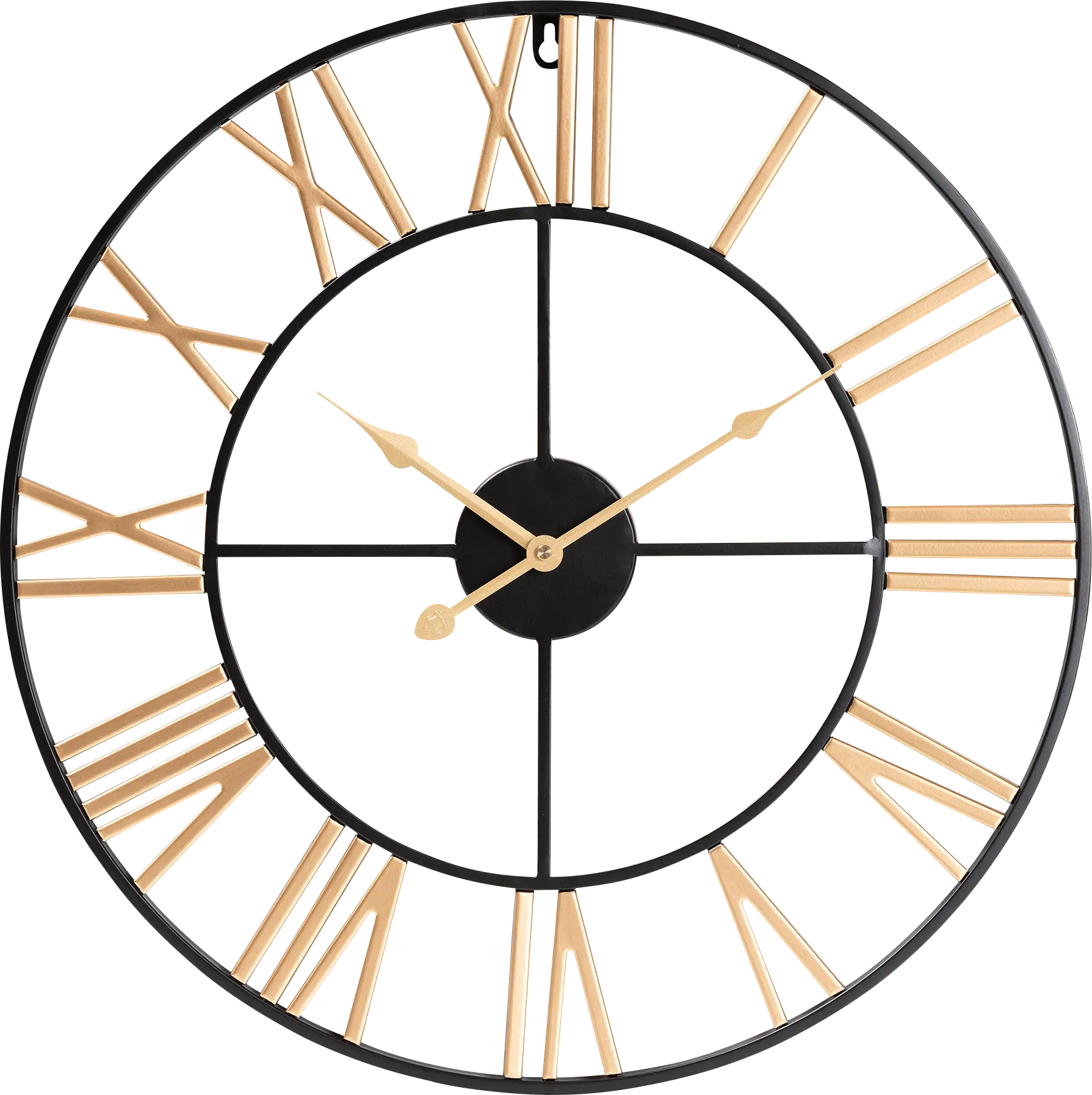 Bilher Black Wall Clock