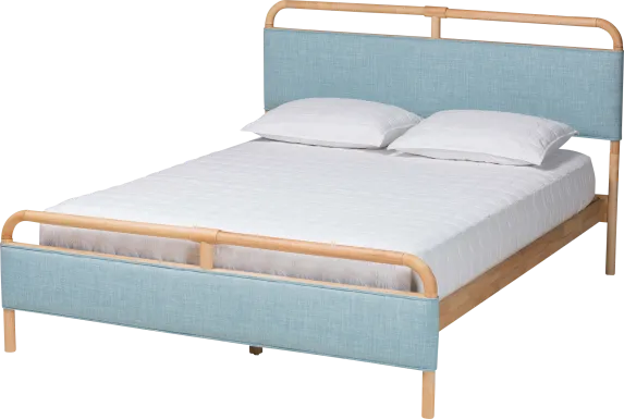 Whipporwill Blue Queen Bed