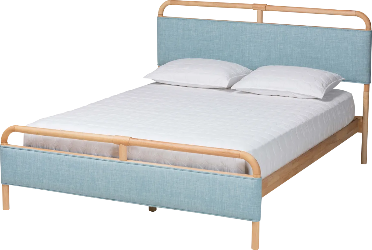 Whipporwill Blue Queen Bed