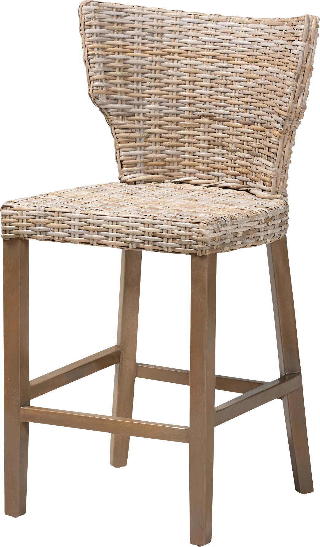Bazzell Taupe Counter Stool - Thumbnail - Image 1