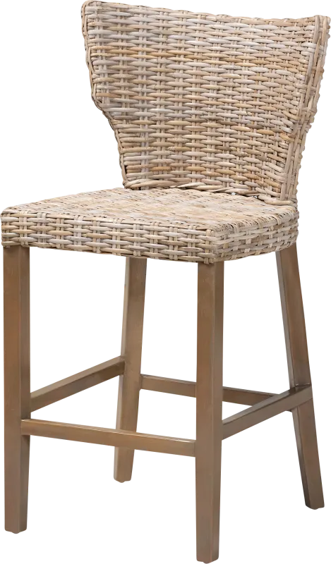 Bazzell Taupe Counter Stool