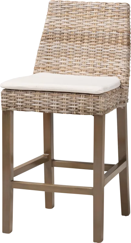 Paschall Taupe Counter Stool