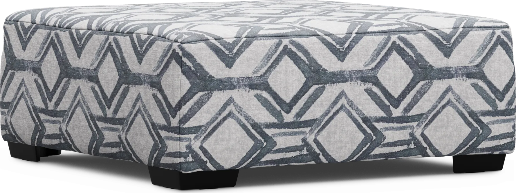 Moreau Street Black Cocktail Ottoman