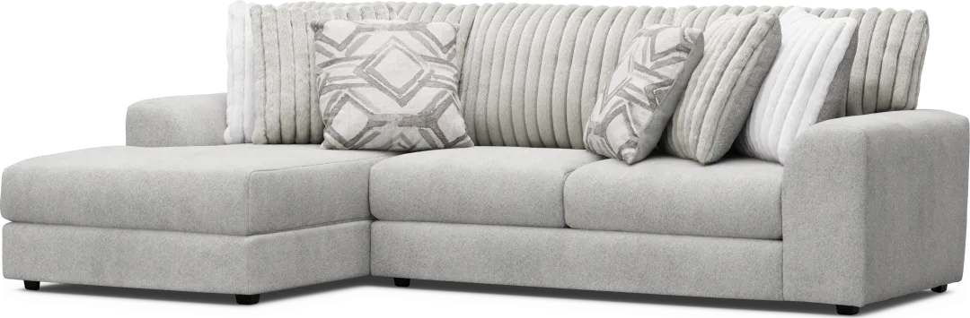 Moreau Street Gray 2 Pc Sectional