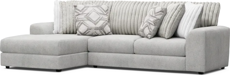2 pc left arm chaise sectional