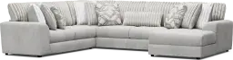 3 pc right arm chaise sectional