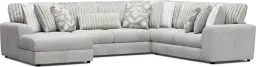 3 pc left arm chaise sectional