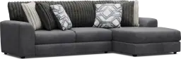 2 pc right arm chaise sectional