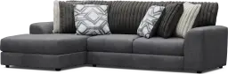 2 pc left arm chaise sectional