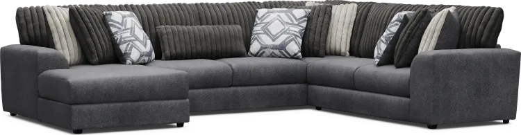 3 pc left arm chaise sectional