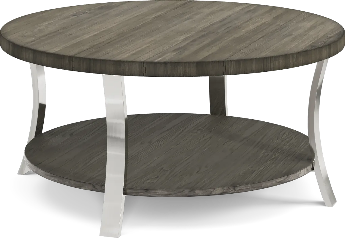 Arland Brown Round Cocktail Table