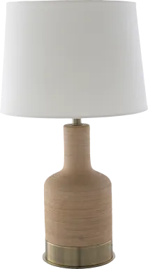 Sagner Oaks Tan Lamp