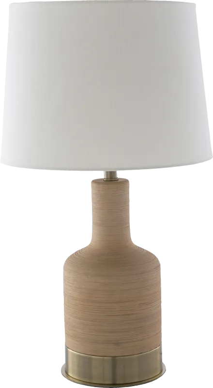 Sagner Oaks Tan Lamp