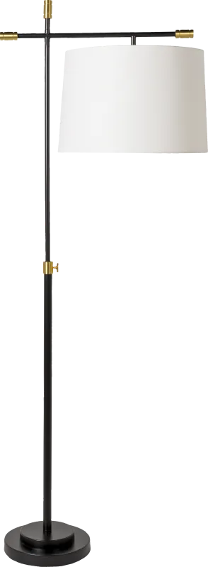 Calie Loop Black Floor Lamp