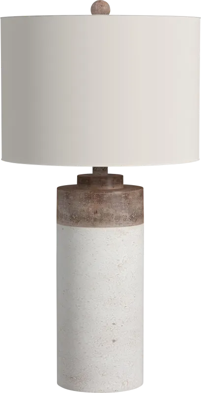 Pagosa Edge White Lamp
