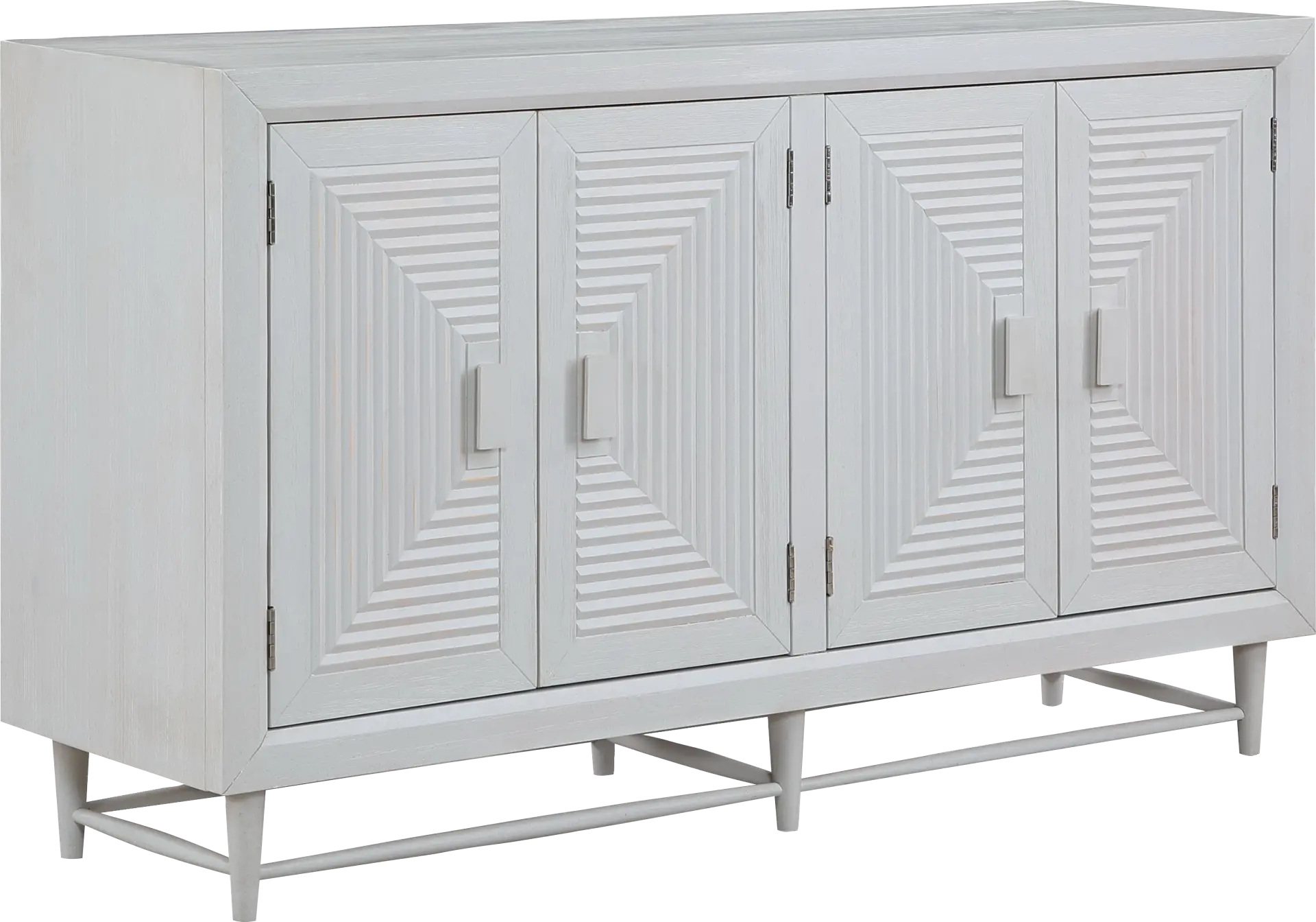 Riverbriar White Credenza