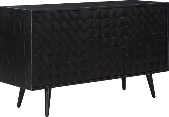Rellim Black Credenza