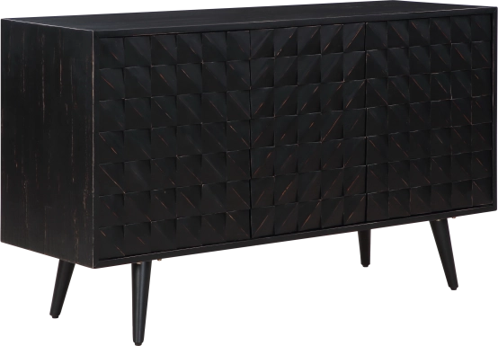 Rellim Black Credenza