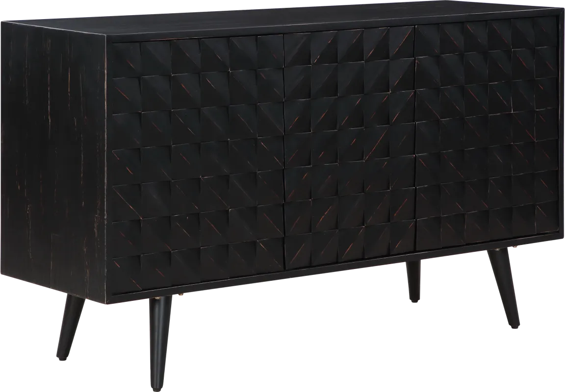 Rellim Black Credenza