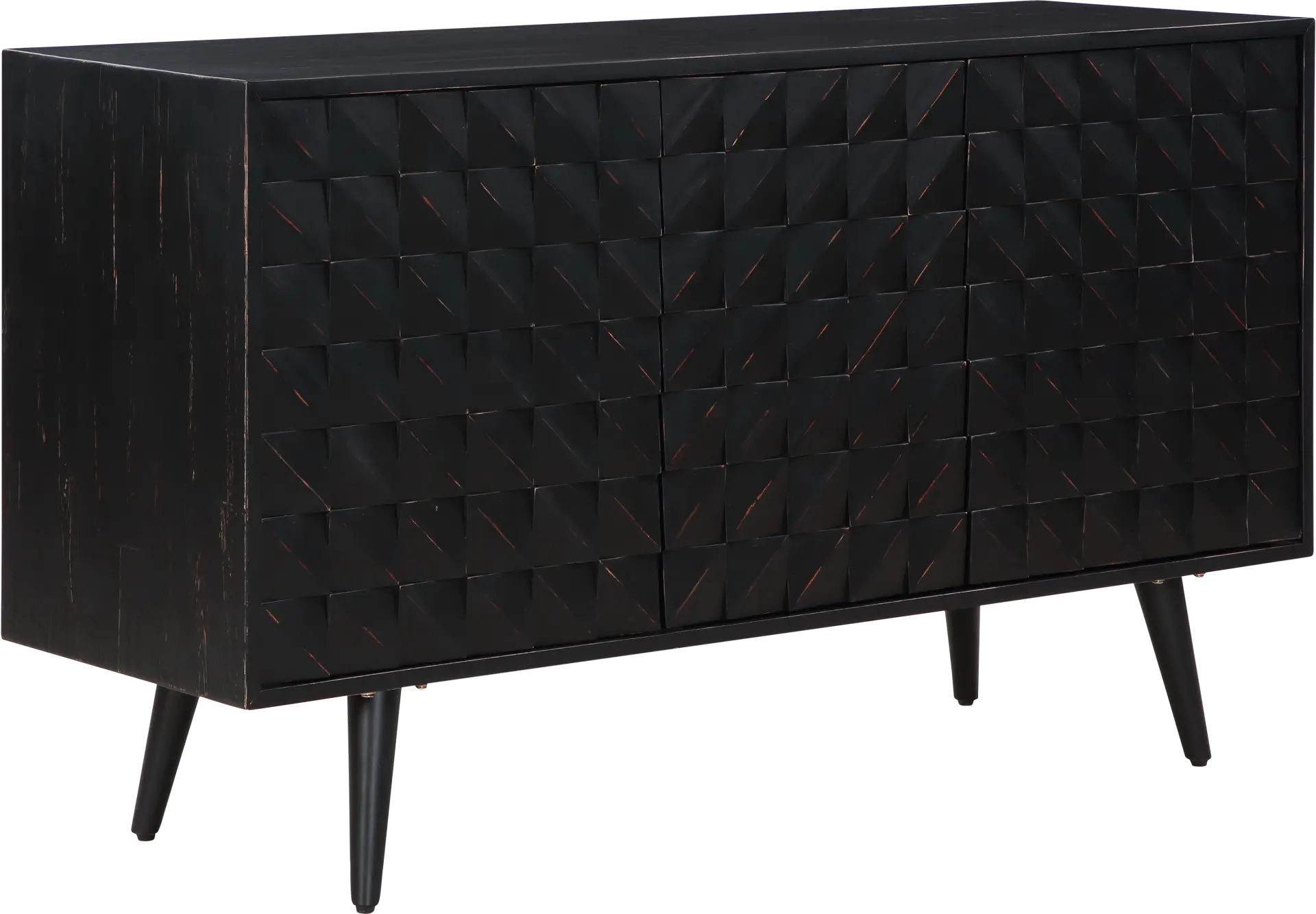 Rellim Black Credenza