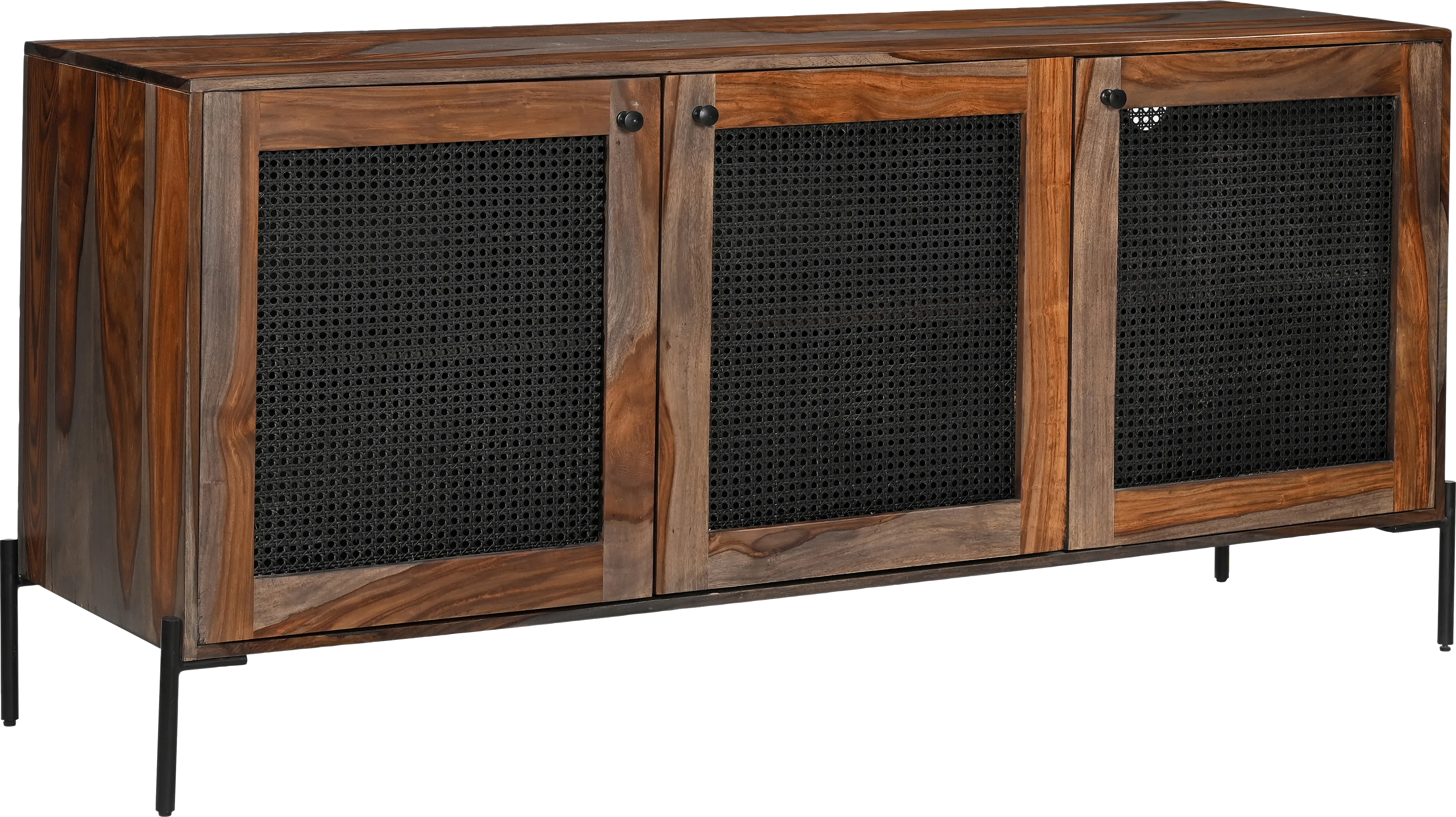 Hillindale Brown 3 Door Credenza