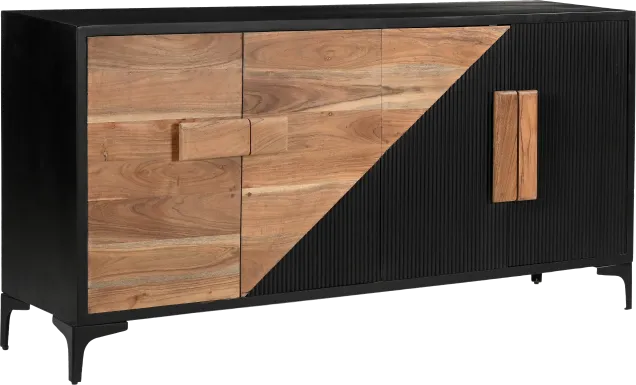 Gossamer Black Credenza