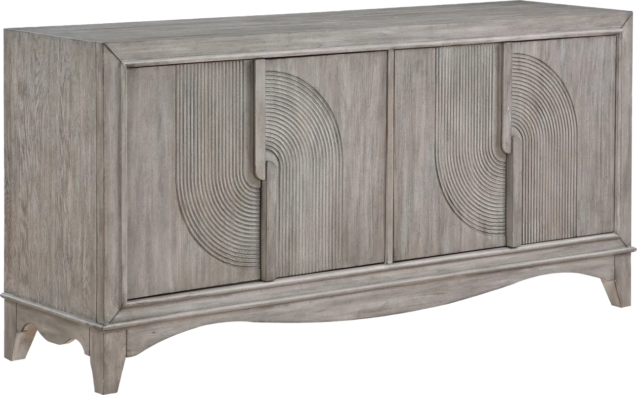 Springpine Gray Credenza