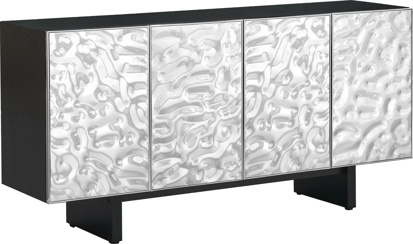 Wooliver Silver Credenza