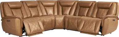 5 pc triple power reclining sectional